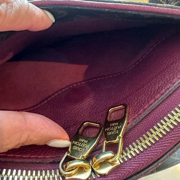 Louis Vuitton Pallas BB Monogram Brown and Burgundy Handbag - Picture 8 of 16